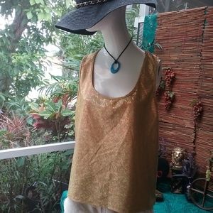 NEW Women's Top Gold Night Dress Six Star Size XL